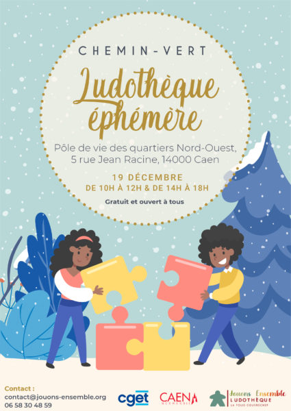 Ludothèque éphémère – Chemin Vert – 19/12/2020