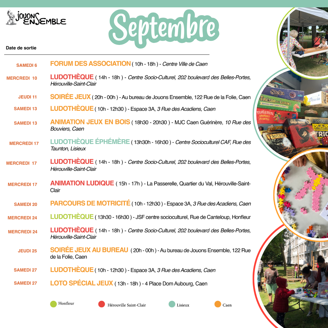 planning septembre