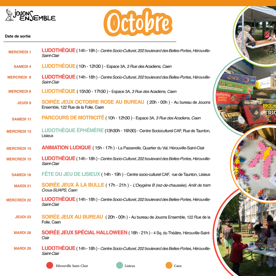 planning Insta X2 Planning octobre 2025
