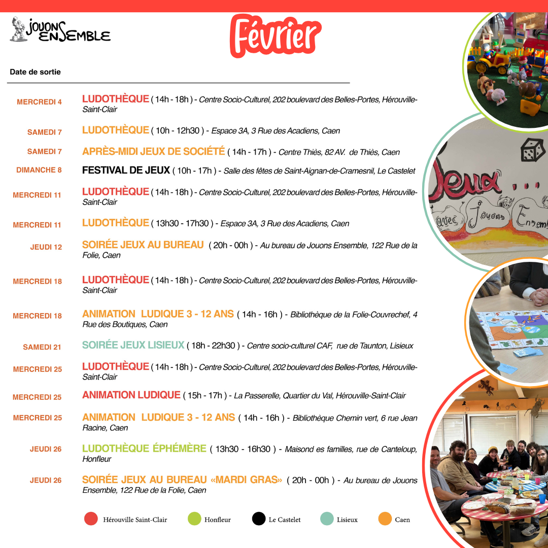 Planning février 2026